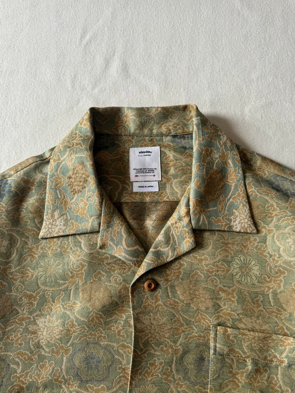 VISVIM 23aw Copa Shirt Jacquard Silk Short-Sleeve Shirt