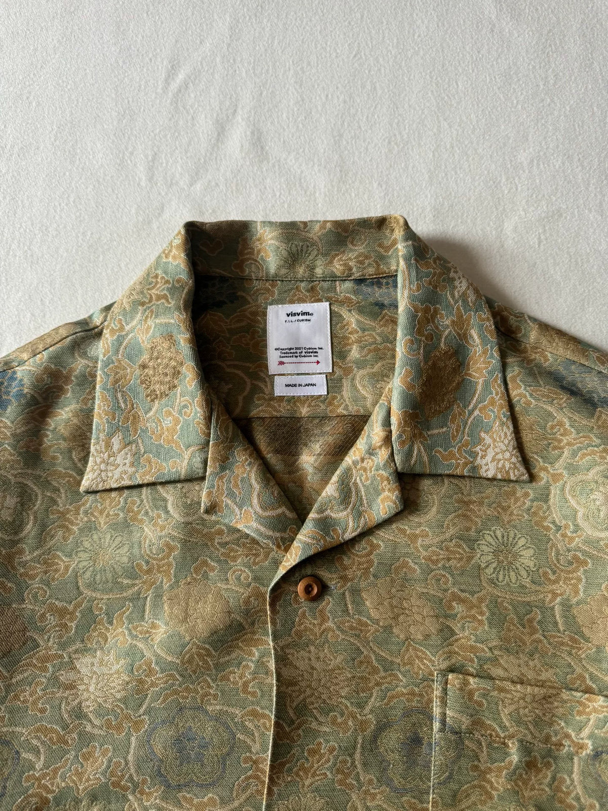 VISVIM 23aw Copa Shirt Jacquard Silk Short-Sleeve Shirt