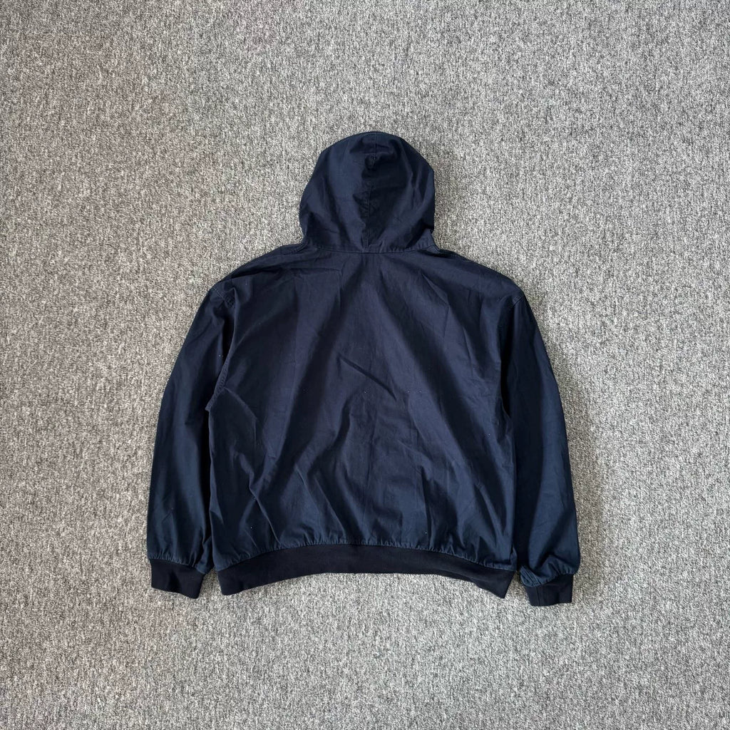 Balenciaga  Navy Washed Hooded Jacket
