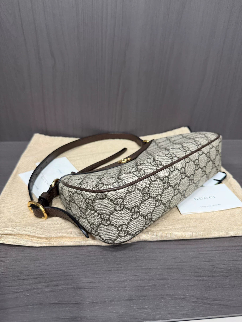 Gucci Ophidia Monogram Double G Shoulder Bag