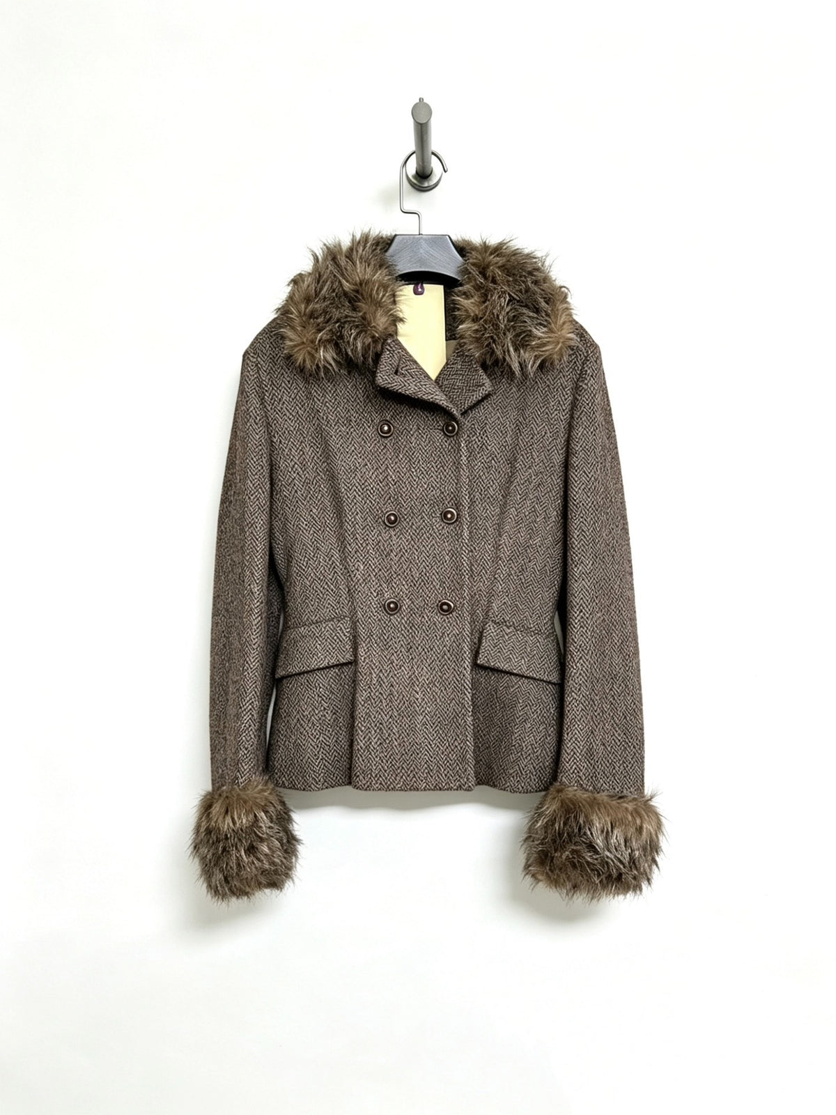 LEMAIRE 1998 Fall/Winter Runway Fur-Collar French-Style Jacket