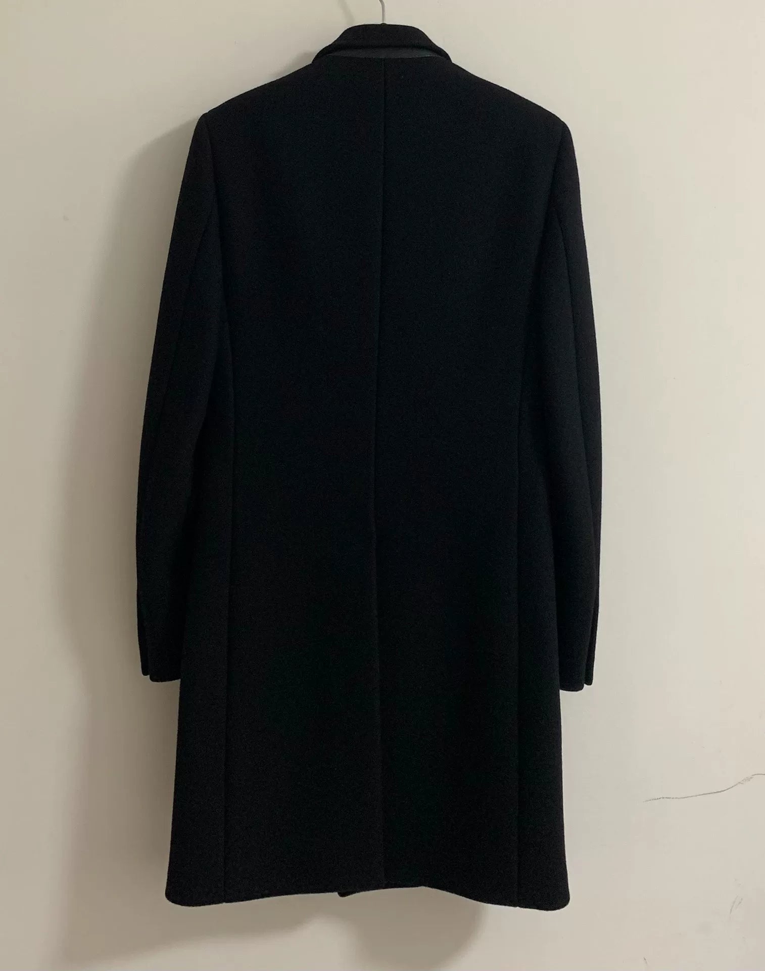 Saint Laurent 15FW Black Sheepskin Coat Wool