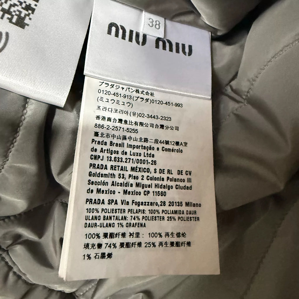 Miu Miu Pocket Logo Cotton Jacket