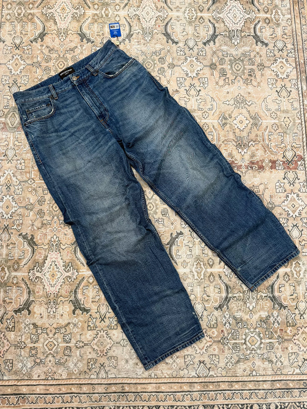 Balenciaga Distressed Baggy Jeans