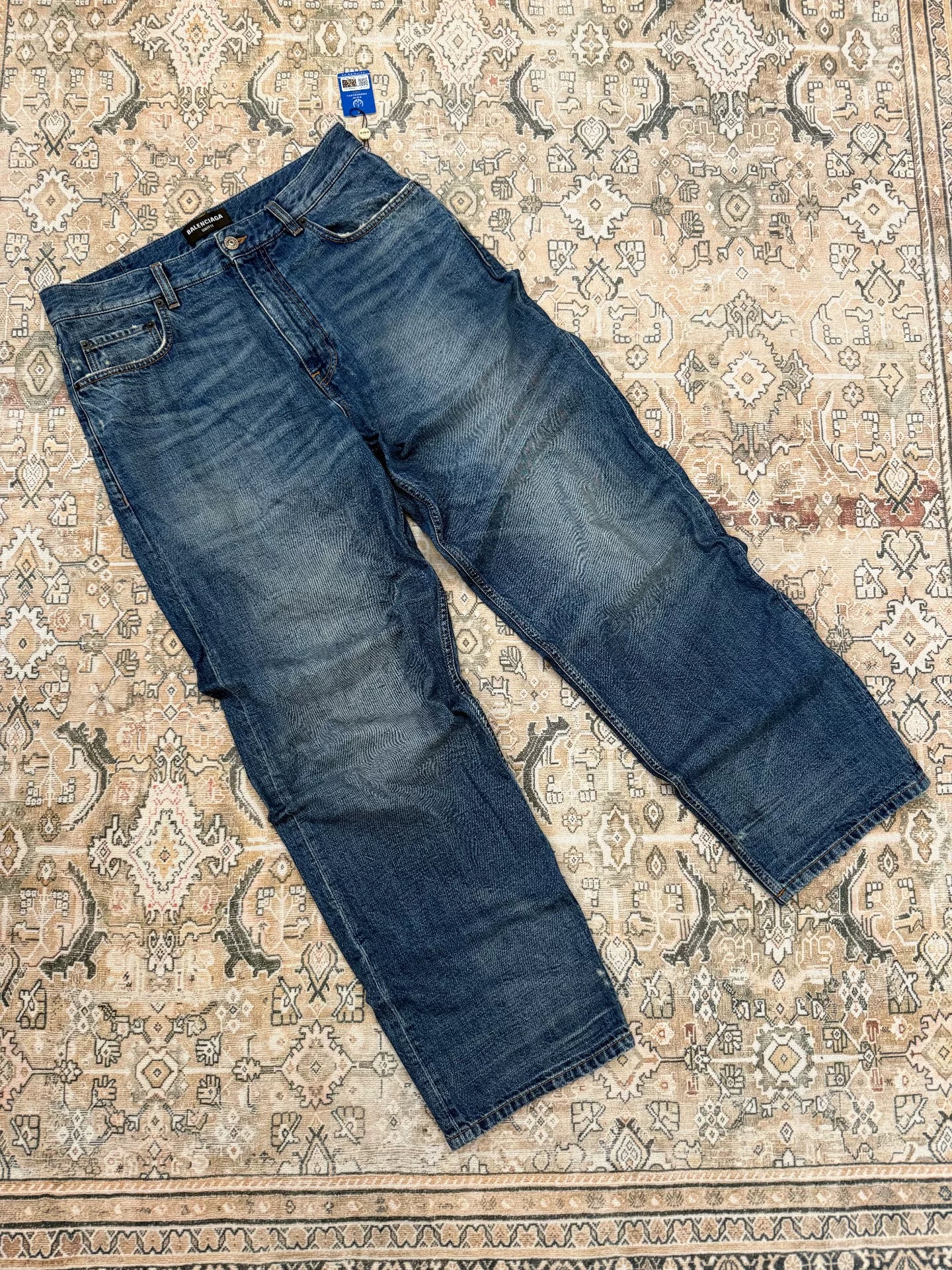 Balenciaga Distressed Baggy Jeans