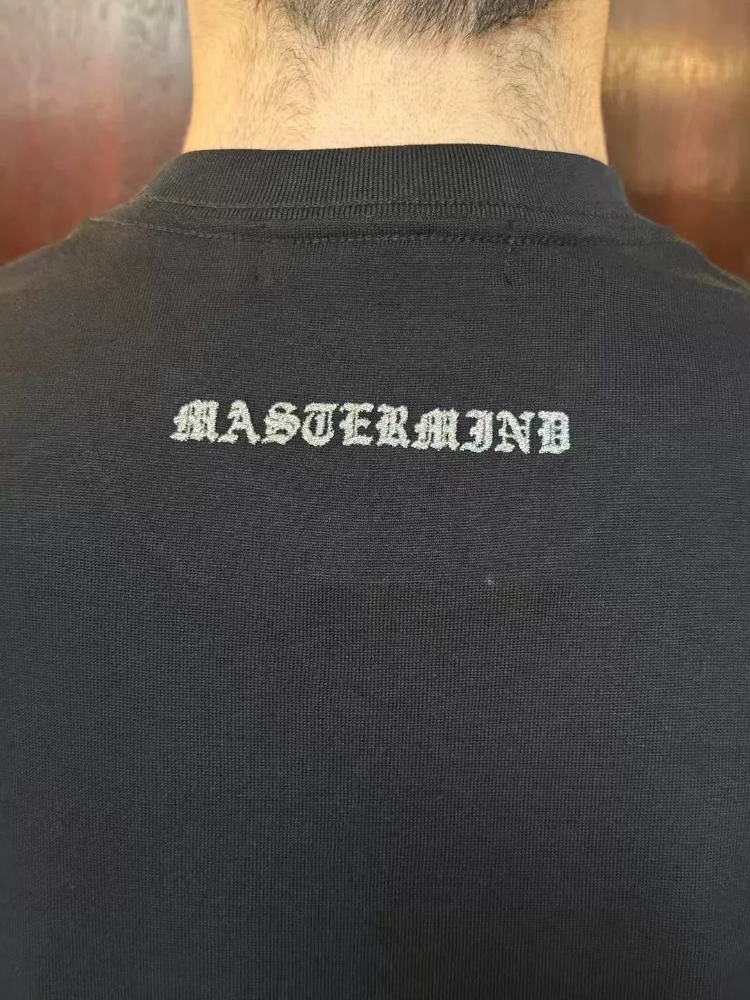 mastermind Japan SS25 Black Boxy Fit Loopwheel Cotton T-Shirt