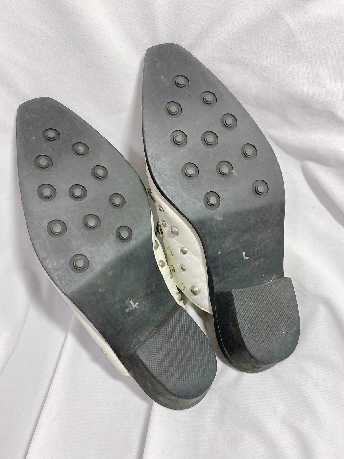 Junya Watanabe gemstone leather slippers