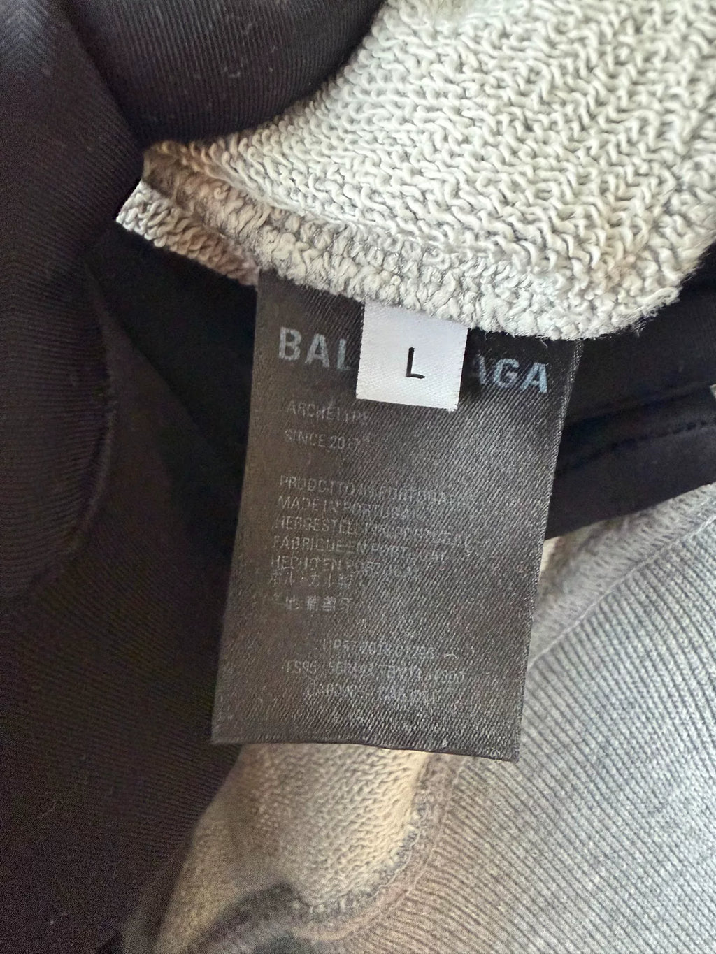 Balenciaga Grey Coca-Cola Print Crew Neck Sweater