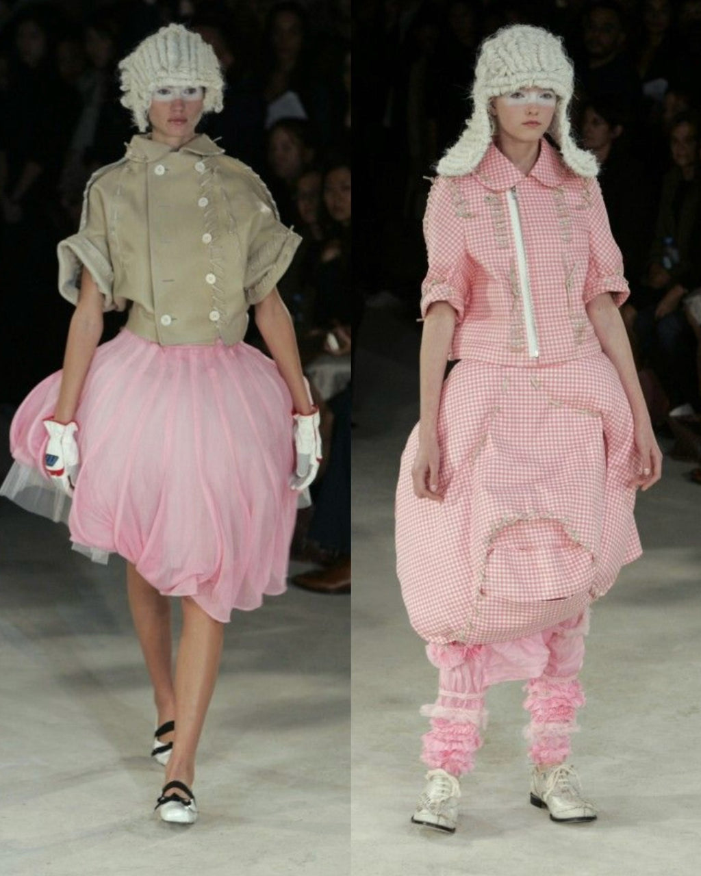 Comme Des Garcons Midi Pink Skirt