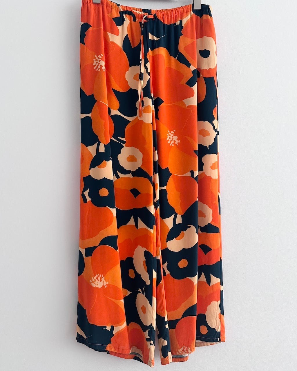 Dries Van Noten Floral Drawstring Silk Trousers