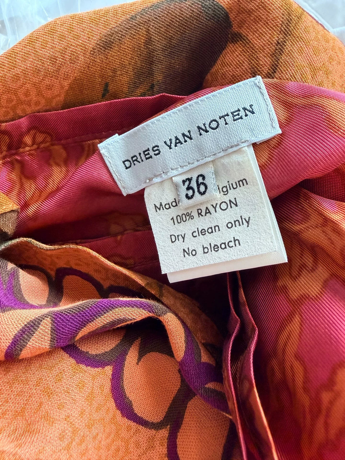 Dries Van Noten 1997 AW Floral Skirt