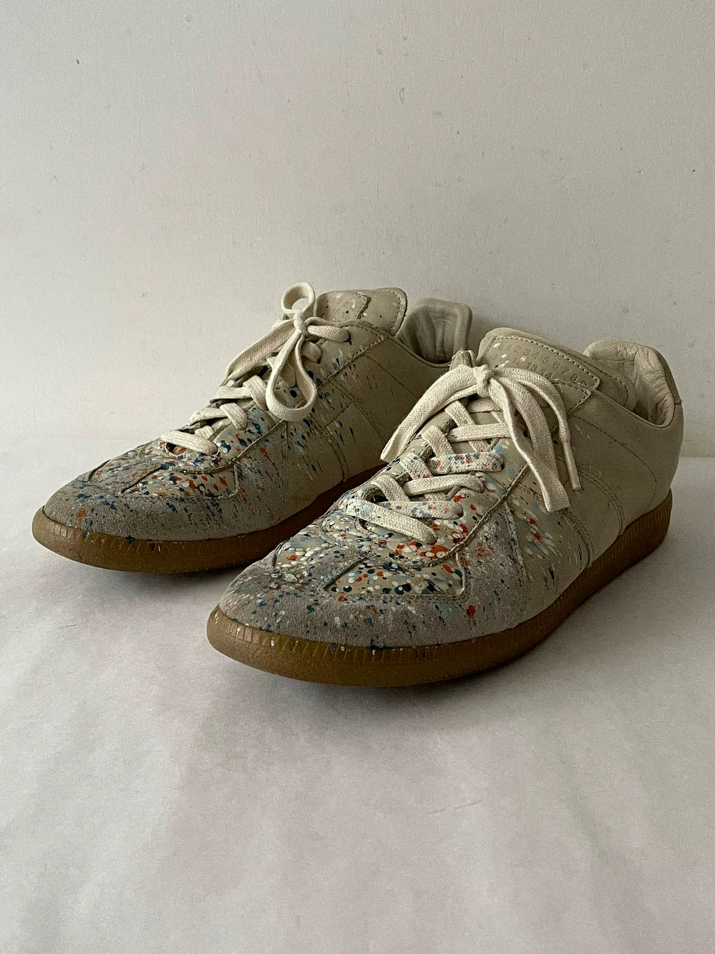 Maison Margiela Ink Splash Cowhide German Army Trainers