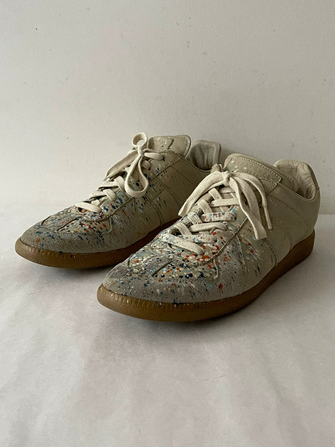 Maison Margiela Ink Splash Cowhide German Army Trainers