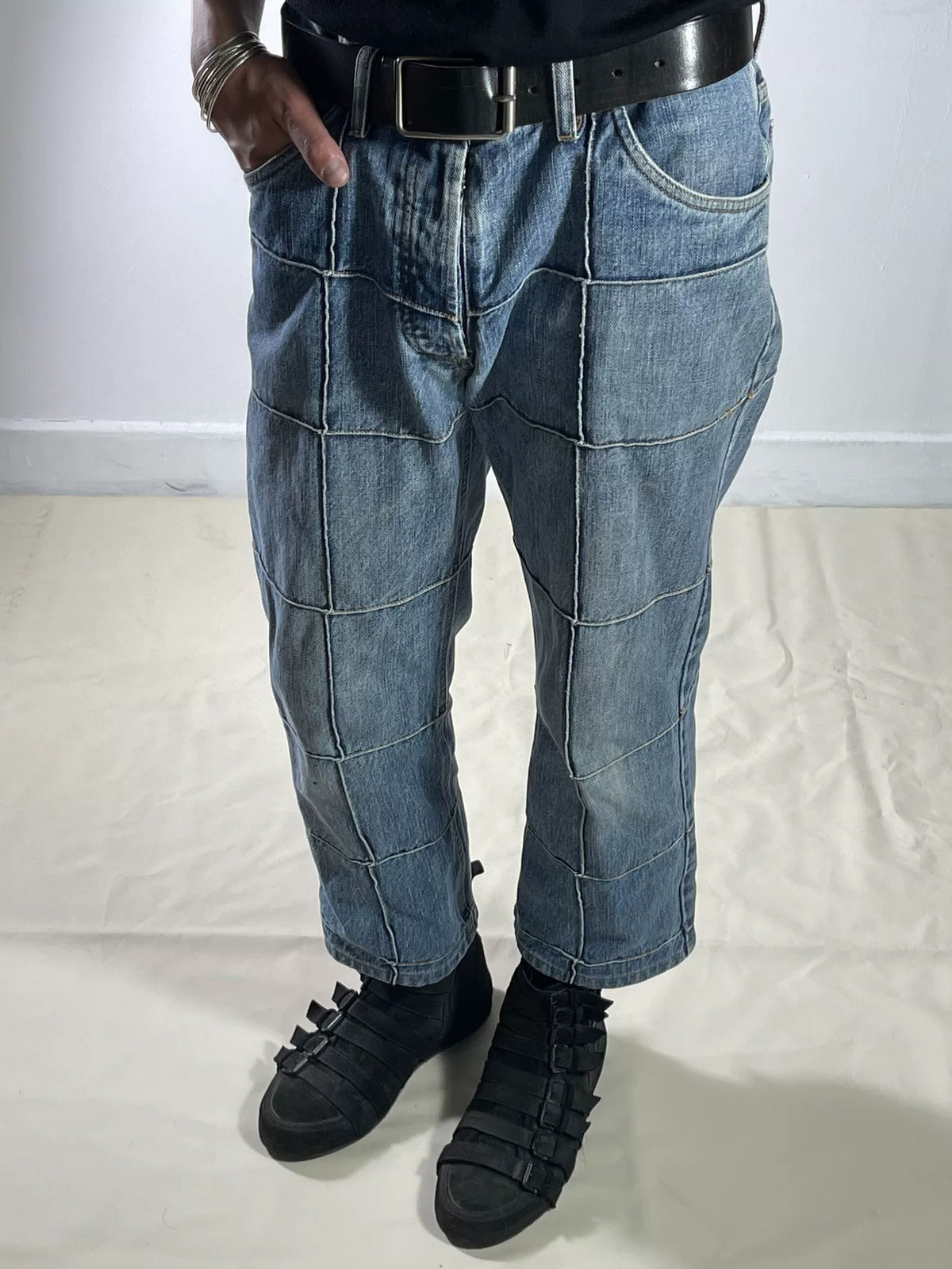 Maison Martin Margiela SS04 Sewing Patchwork Cotton Jeans