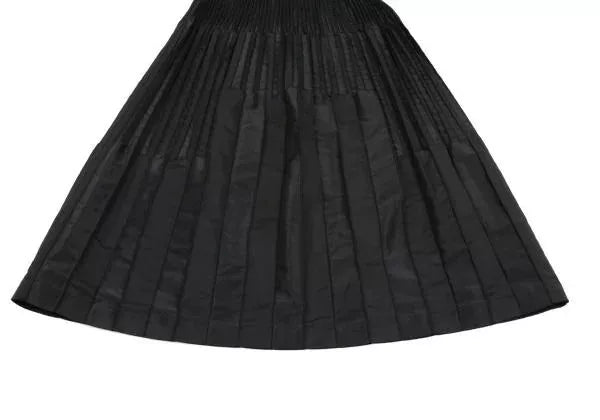 Issey Miyake Vintage Black Pleated Skirt