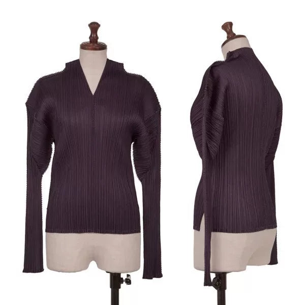 Issey Miyake Vintage Purple Pleated Top