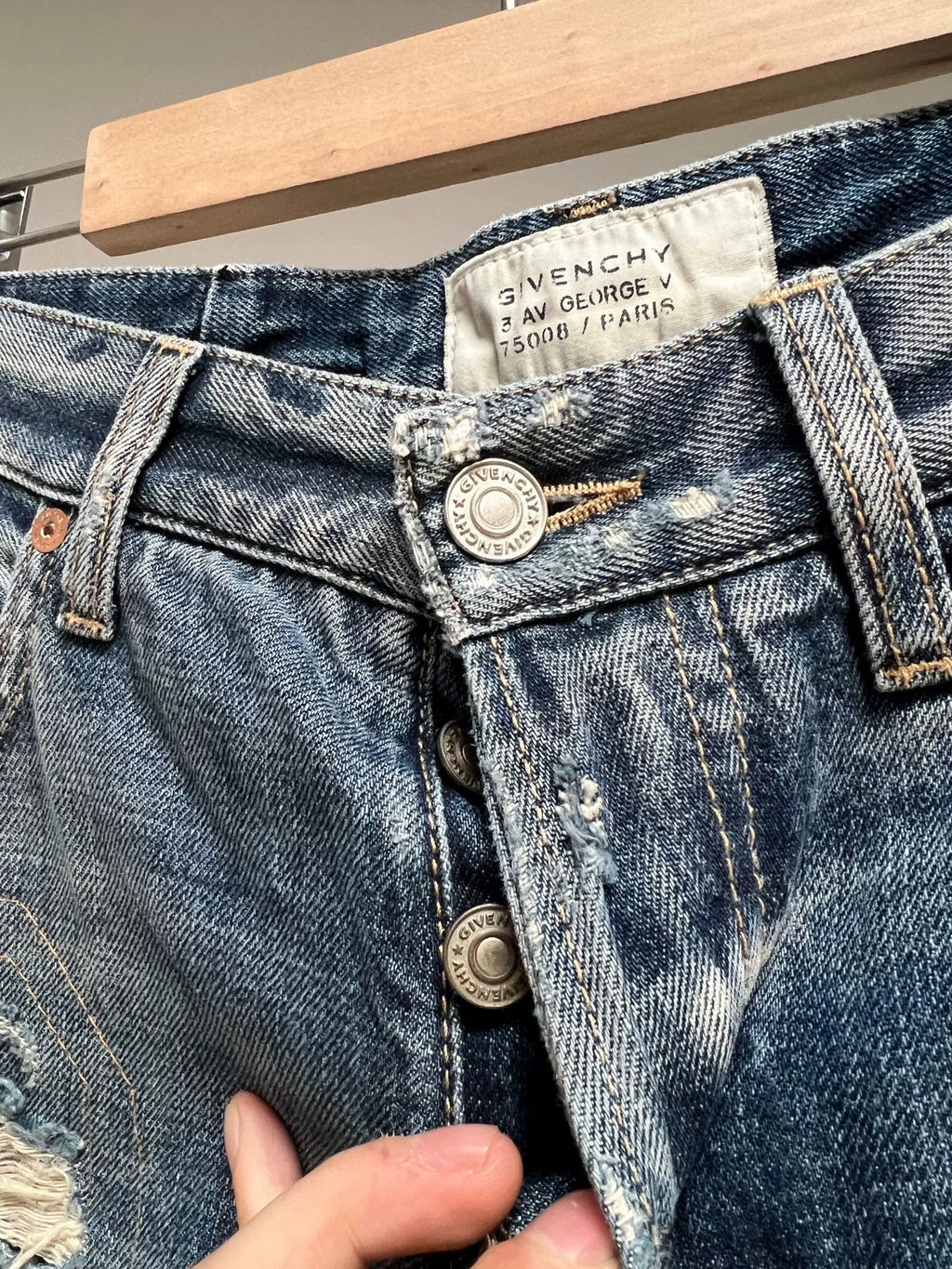 Givenchy Heavy-Duty Distressed Patchwork Cropped Wide-Leg Jeans