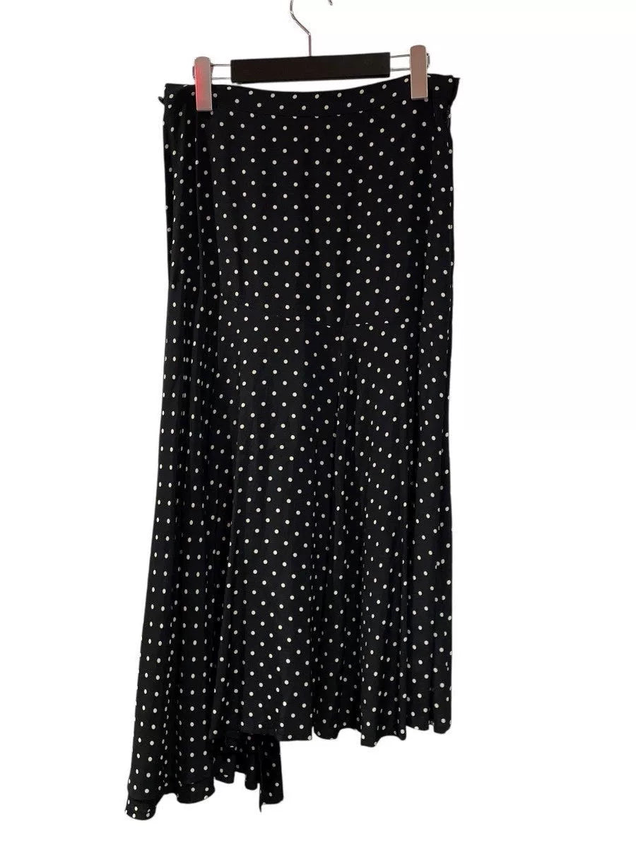 Yohji Yamamoto NOIR Polka Dot Irregular Skirt