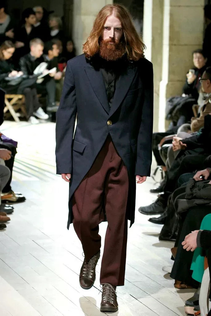 Yohji Yamamoto Pour Homme Mainline 12AW Runway Wool Burgundy Pants