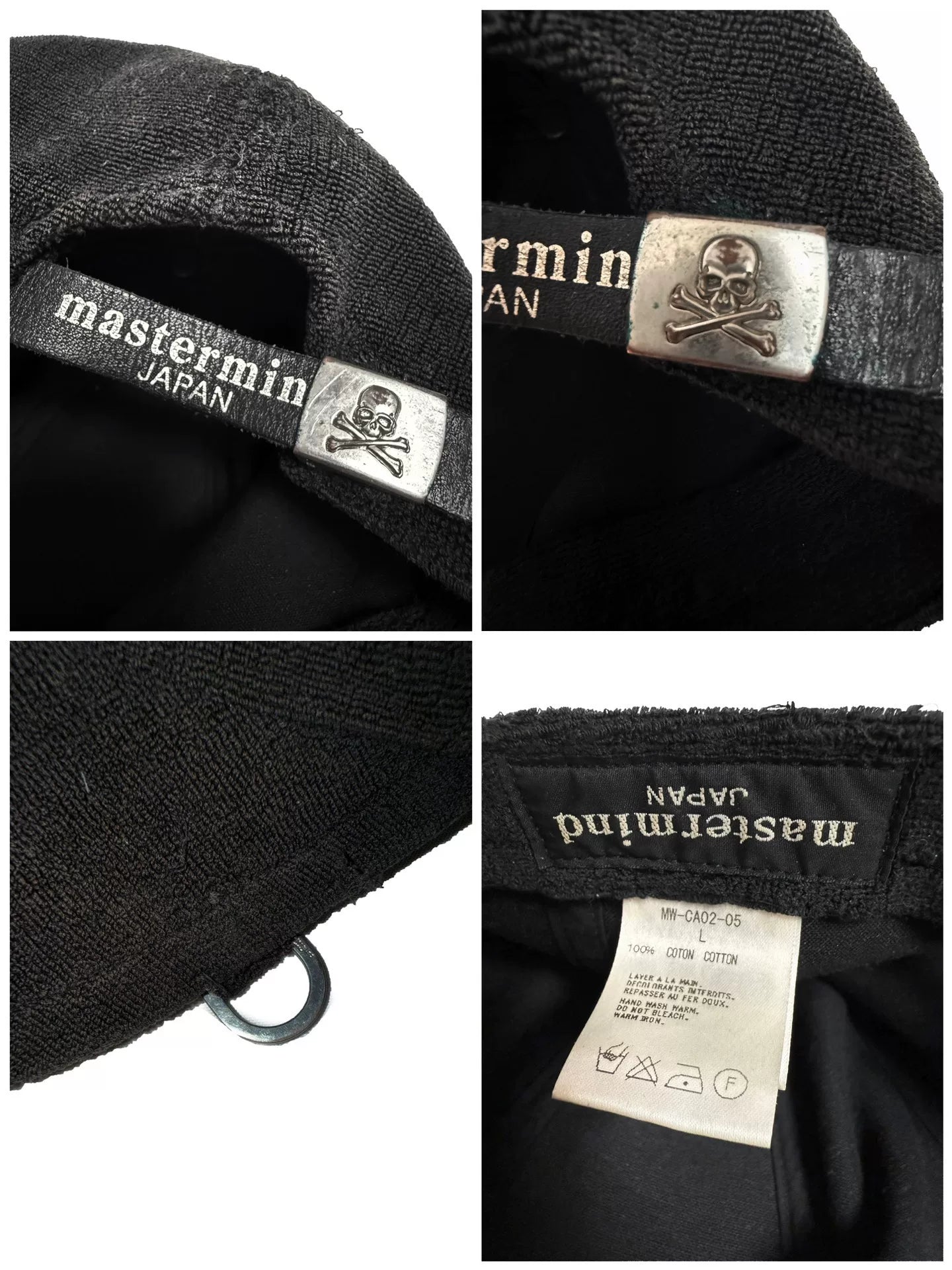 Mastermind Japan 10SS Mainline Terry Silver Embroidered Skull Baseball Cap