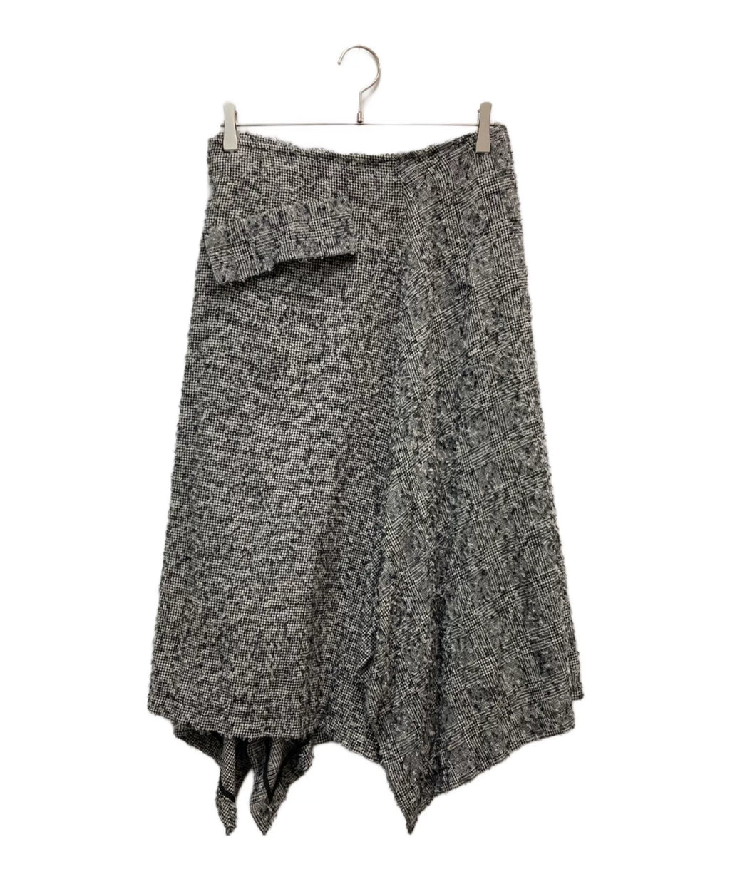 Y's Yohji Yamamoto AW20 Houndstooth Irregular Skirt