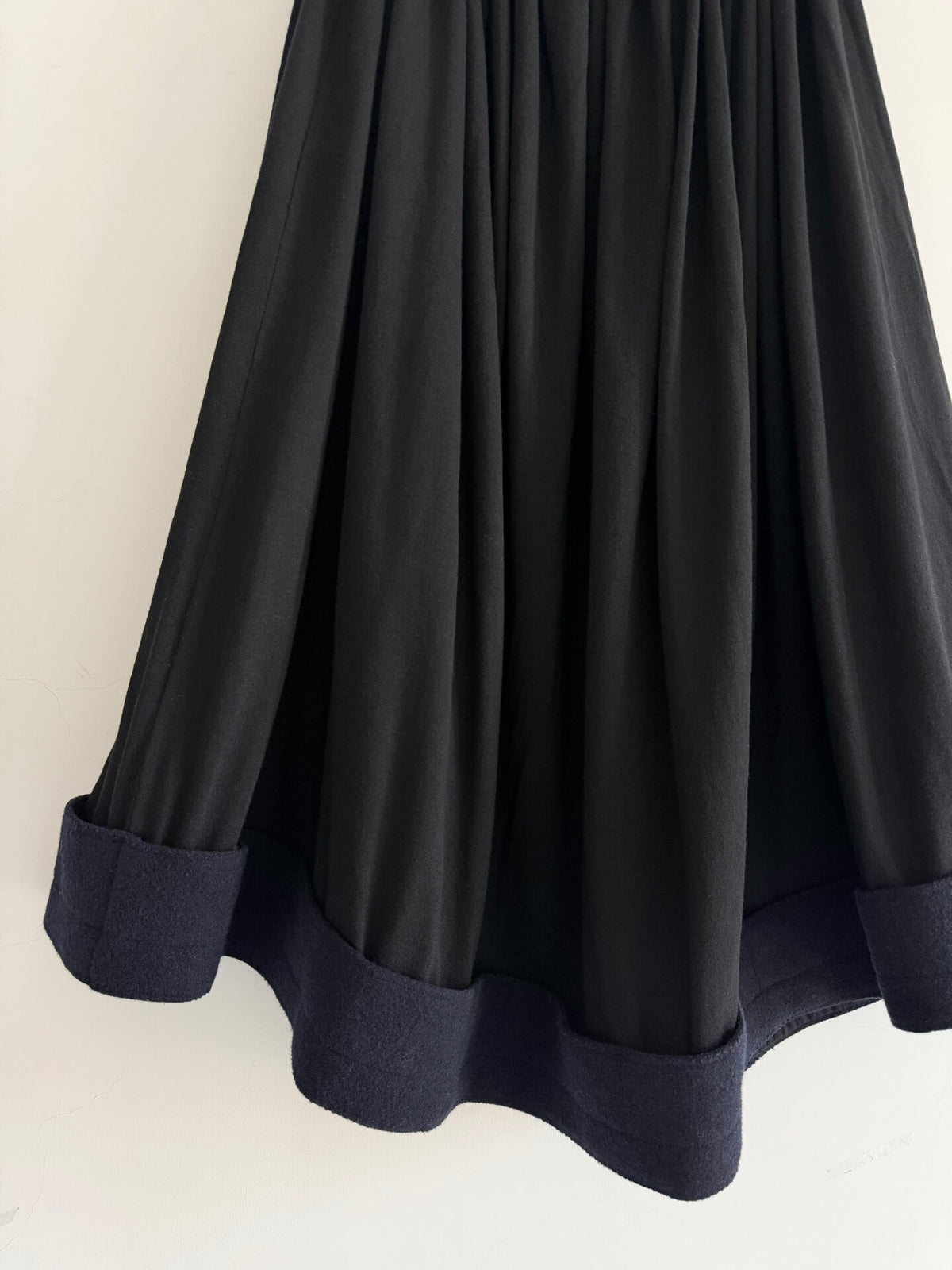 Yohji Yamamoto Fall/Winter 2002 runway piece Draped large wool umbrella skirt