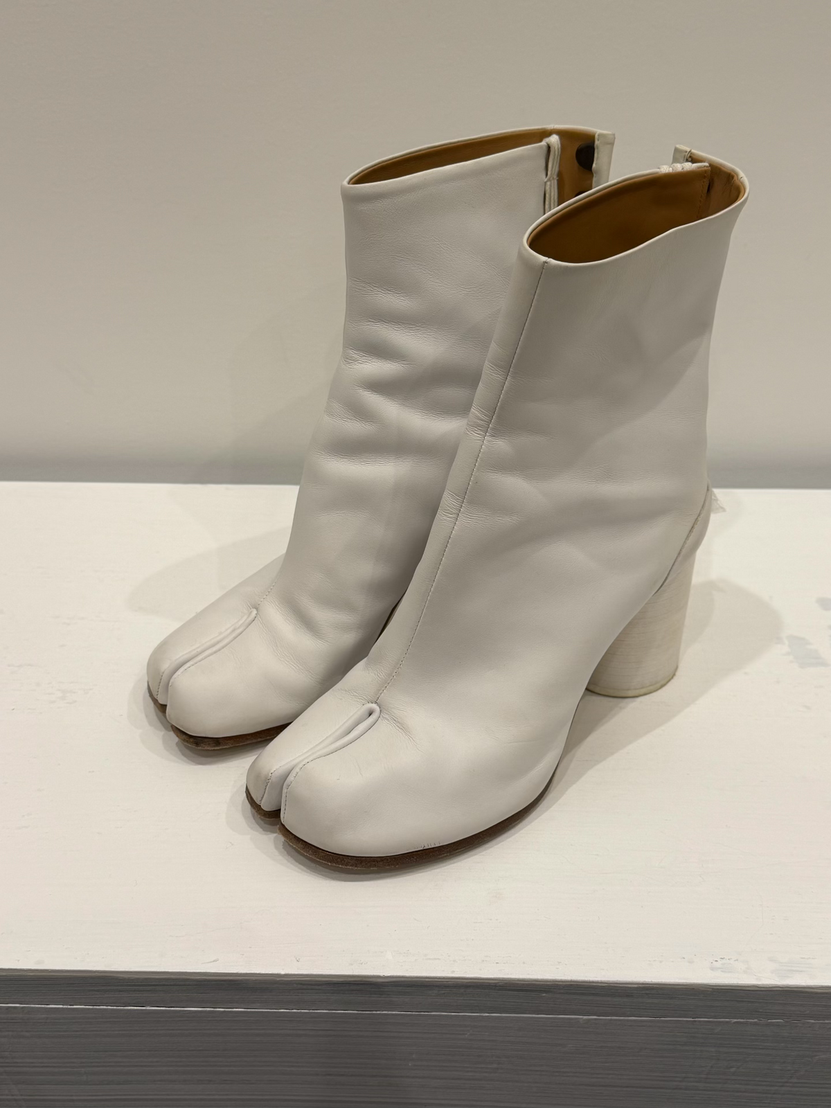 Maison Margiela Tabi High Heel Leather Boots