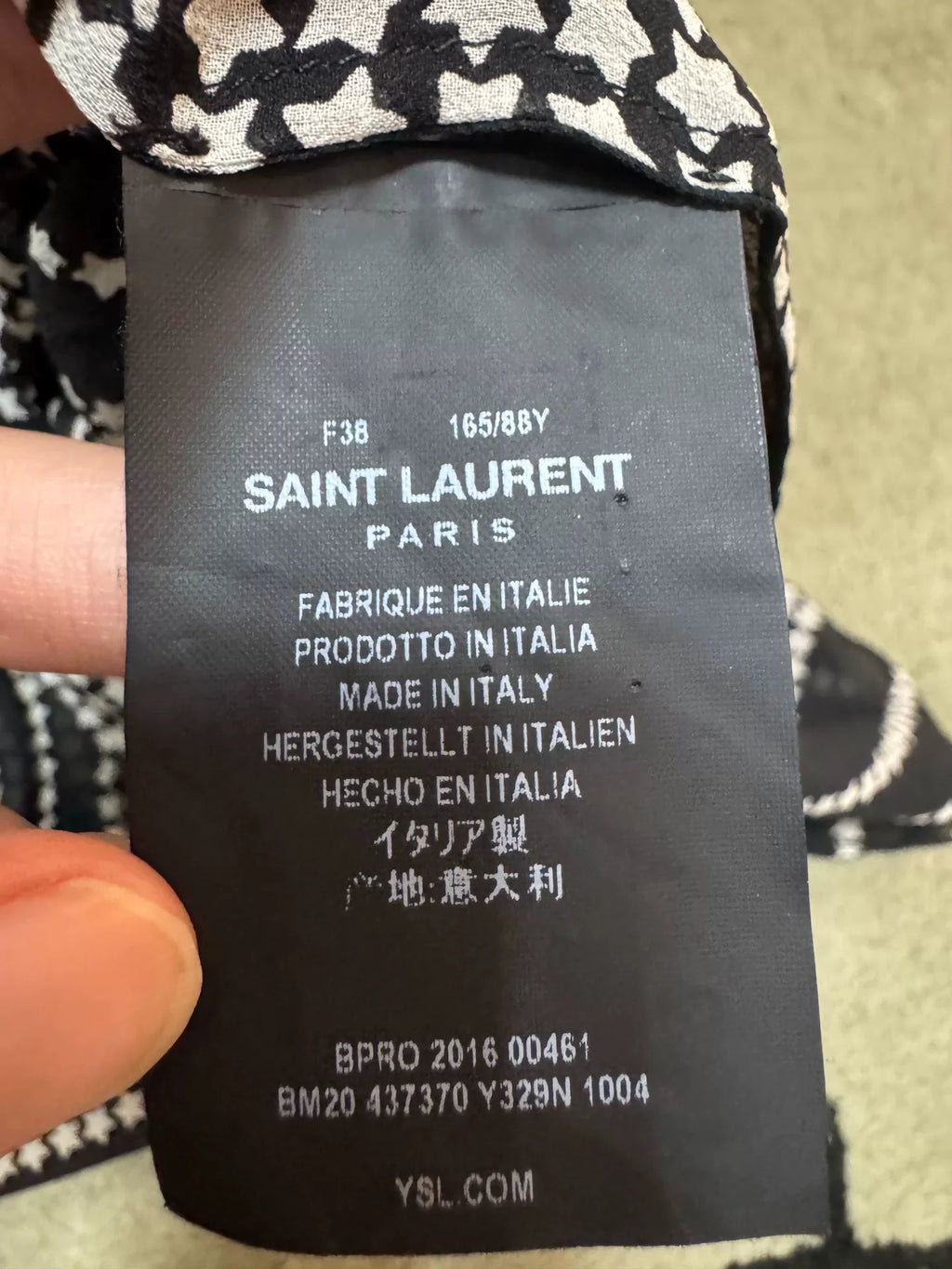 Saint Laurent SS06 Star Silk Top by Hedi Slimane