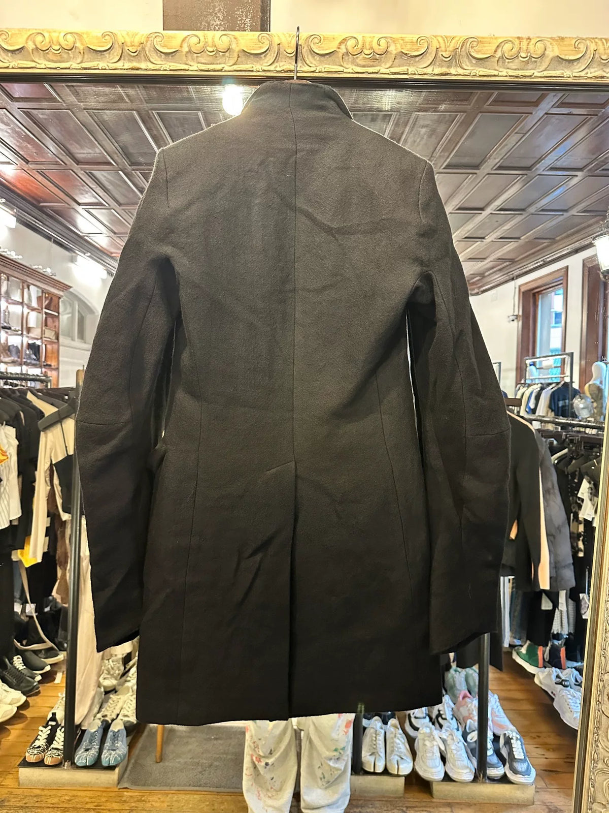 Y/Project FW12 3D Yohan Serfaty Black Wool Coat