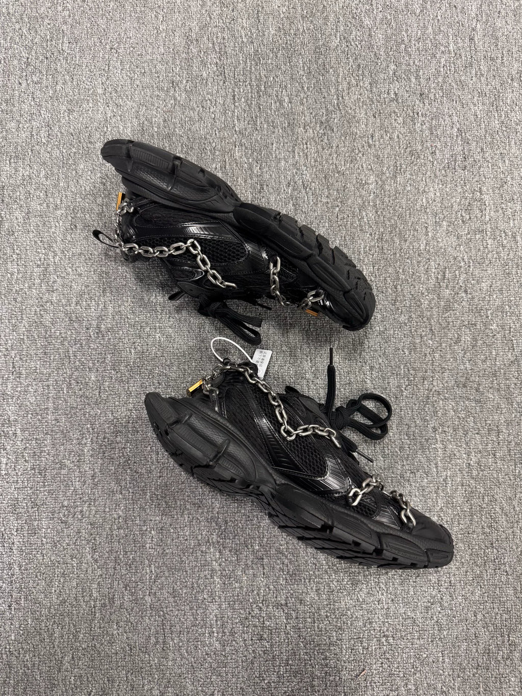 Balenciaga 3XL Black Chain Sneakers