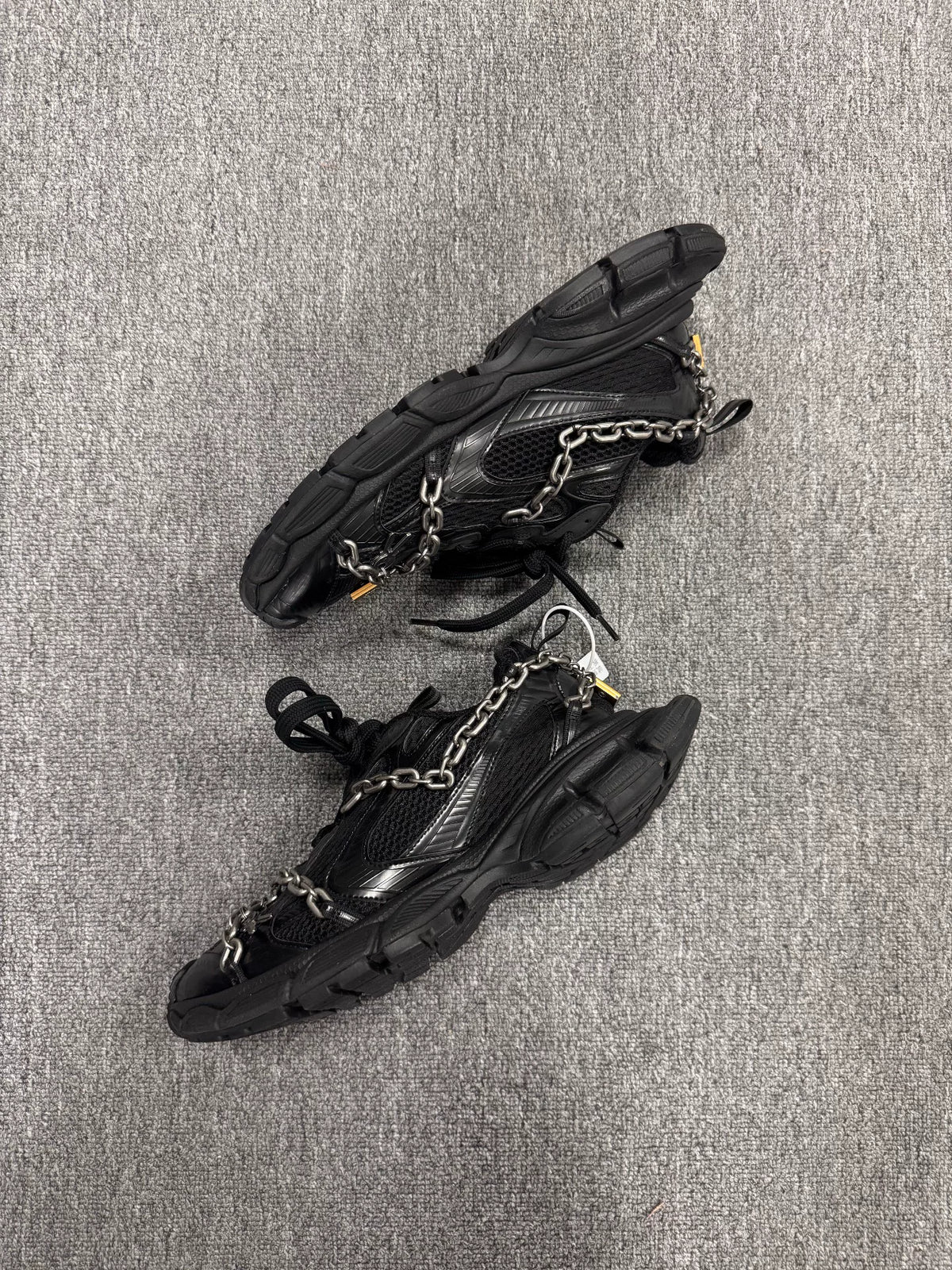 Balenciaga 3XL Black Chain Sneakers