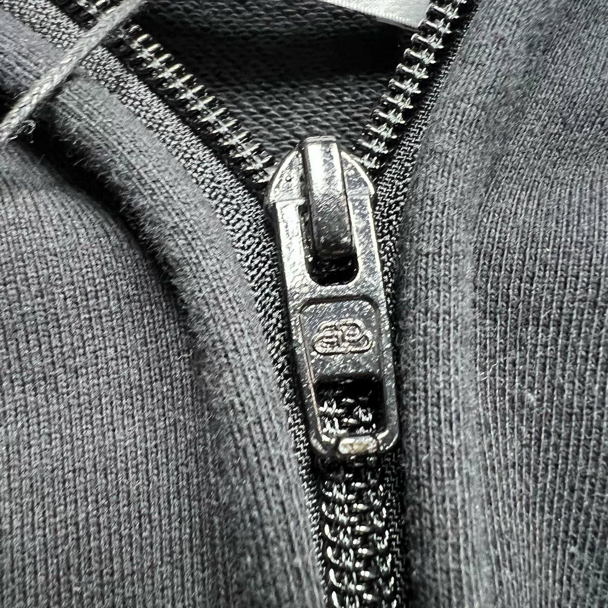 Balenciaga Crew Print Regular Fit Zip-Up Hooded Jacket