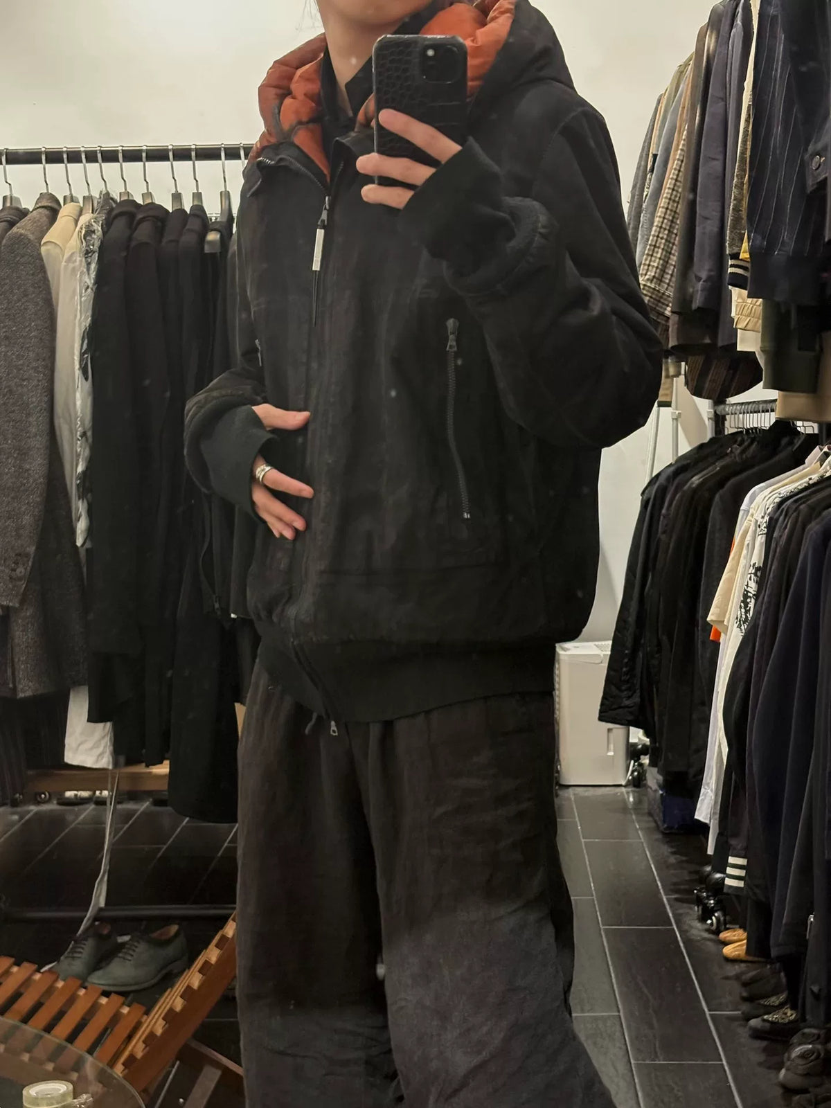 Isaac Sellam | Draped Leather Cotton Jacket