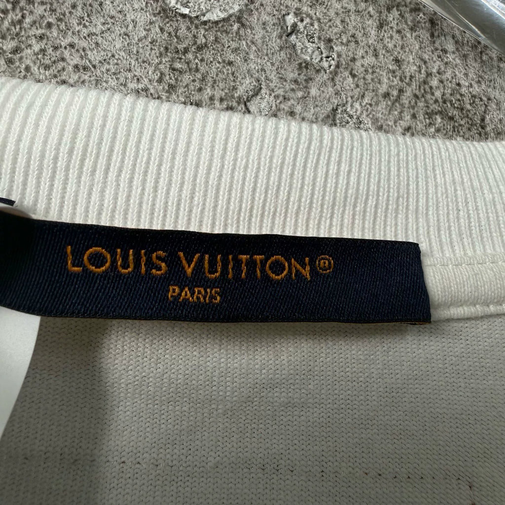 Louis Vuitton Rainbow Letter Print Short-Sleeve Shirt