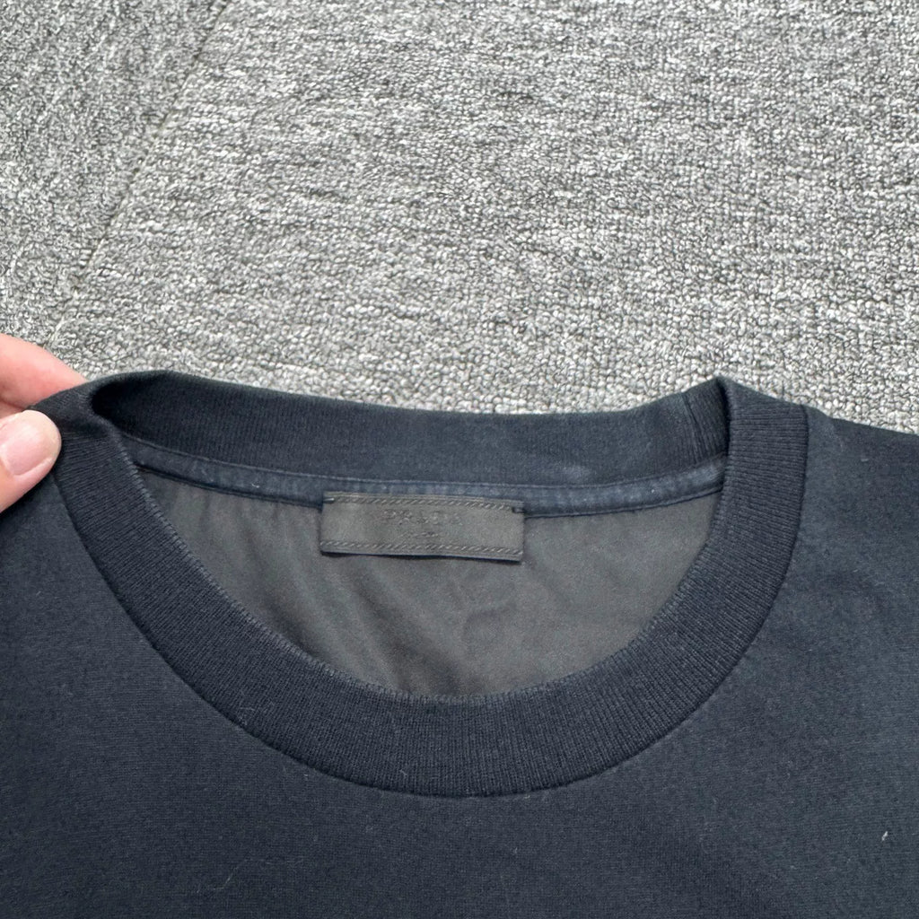 Prada Nylon Pocket Short-Sleeve Top