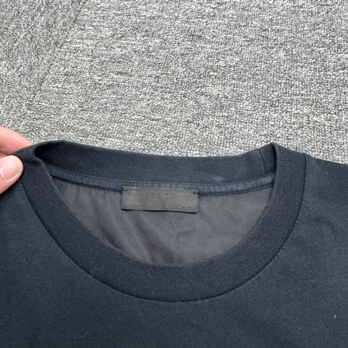 Prada Nylon Pocket Short-Sleeve Top