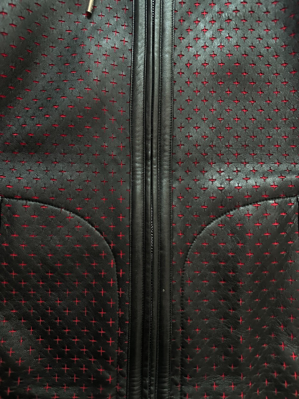 Givenchy Cross Cutout Leather Jacket