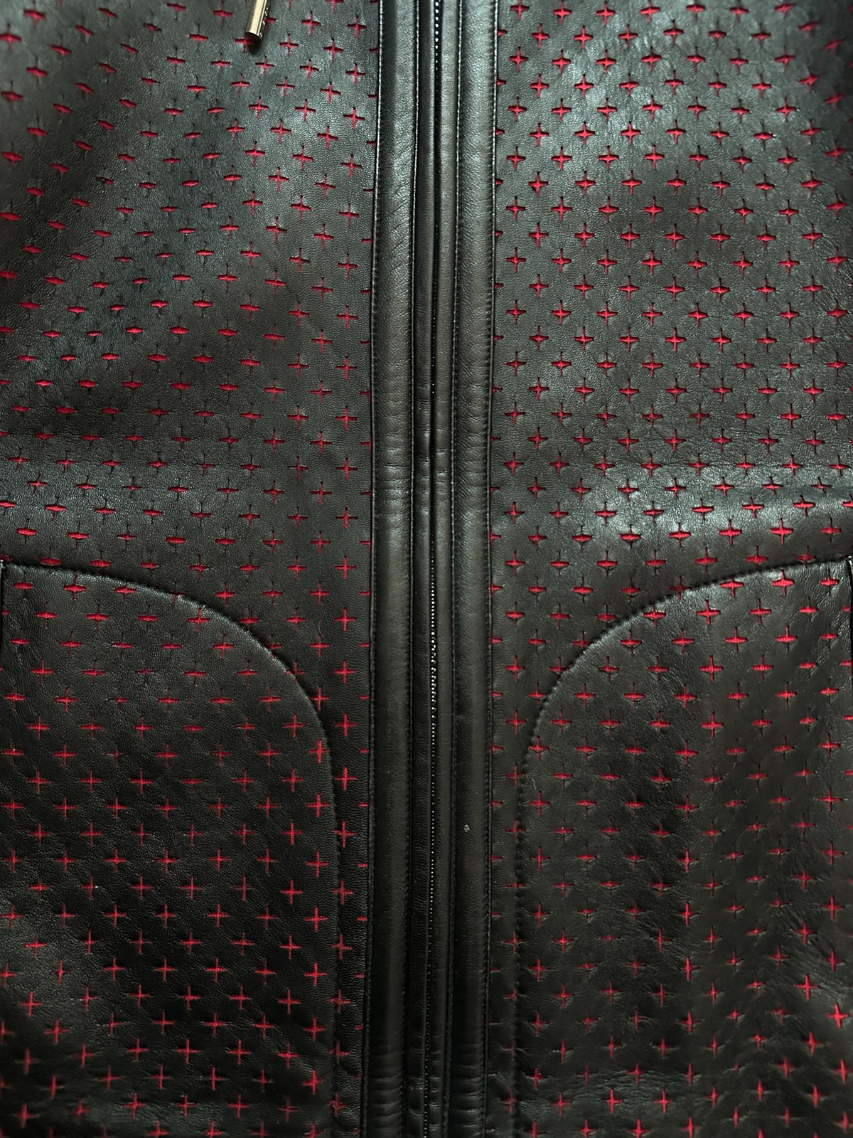 Givenchy Cross Cutout Leather Jacket