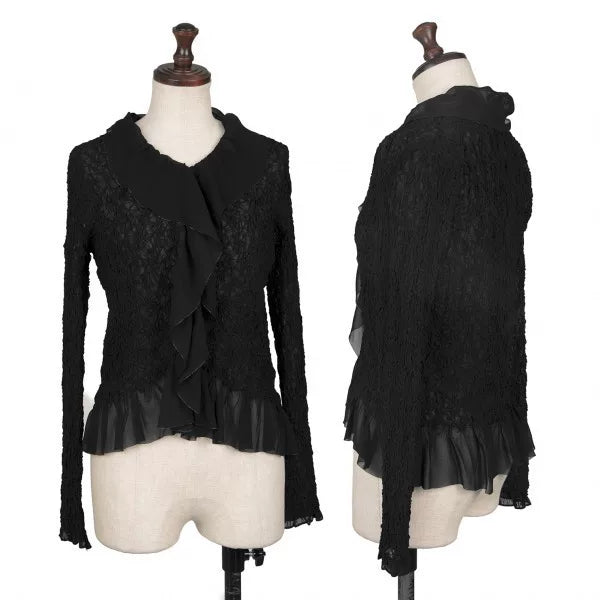 Issey Miyake Vintage Black Pleated Top