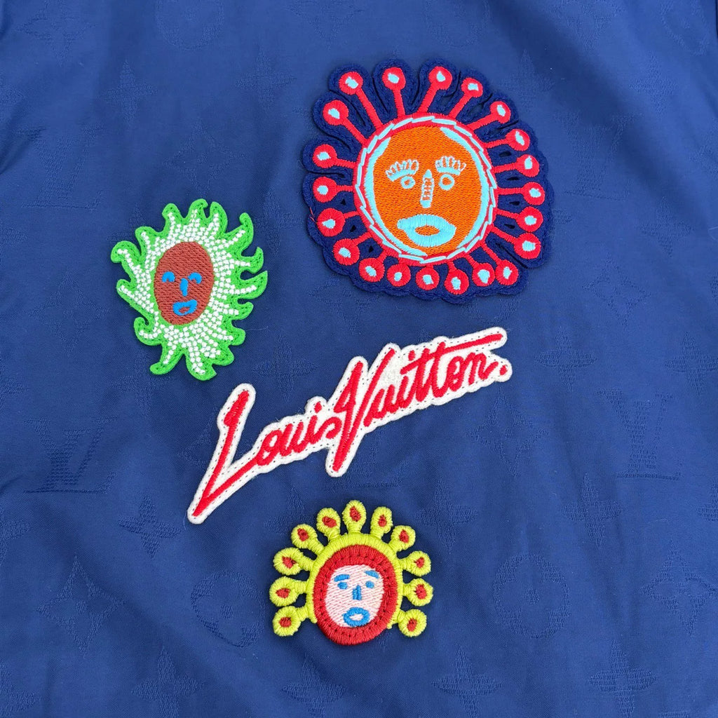 LOUIS VUITTON x Yayoi Kusama SS23 cartoon letter all-over print embroidered windbreaker jacket