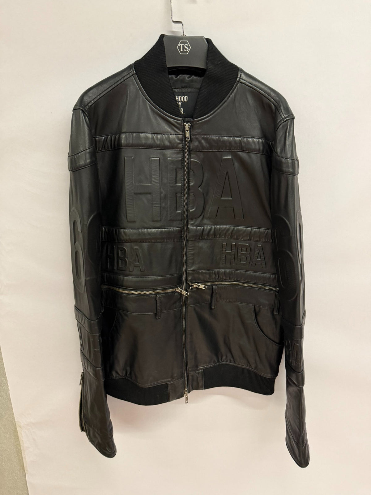 Hood By Air HBA SS15 Shayne Oliver Embossed 69 Print Leather Jacket