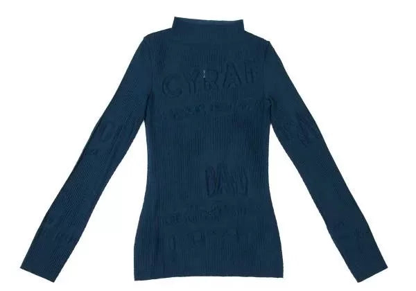 Jean Paul Gaultier Vintage Blue Cut-Out Floral Top
