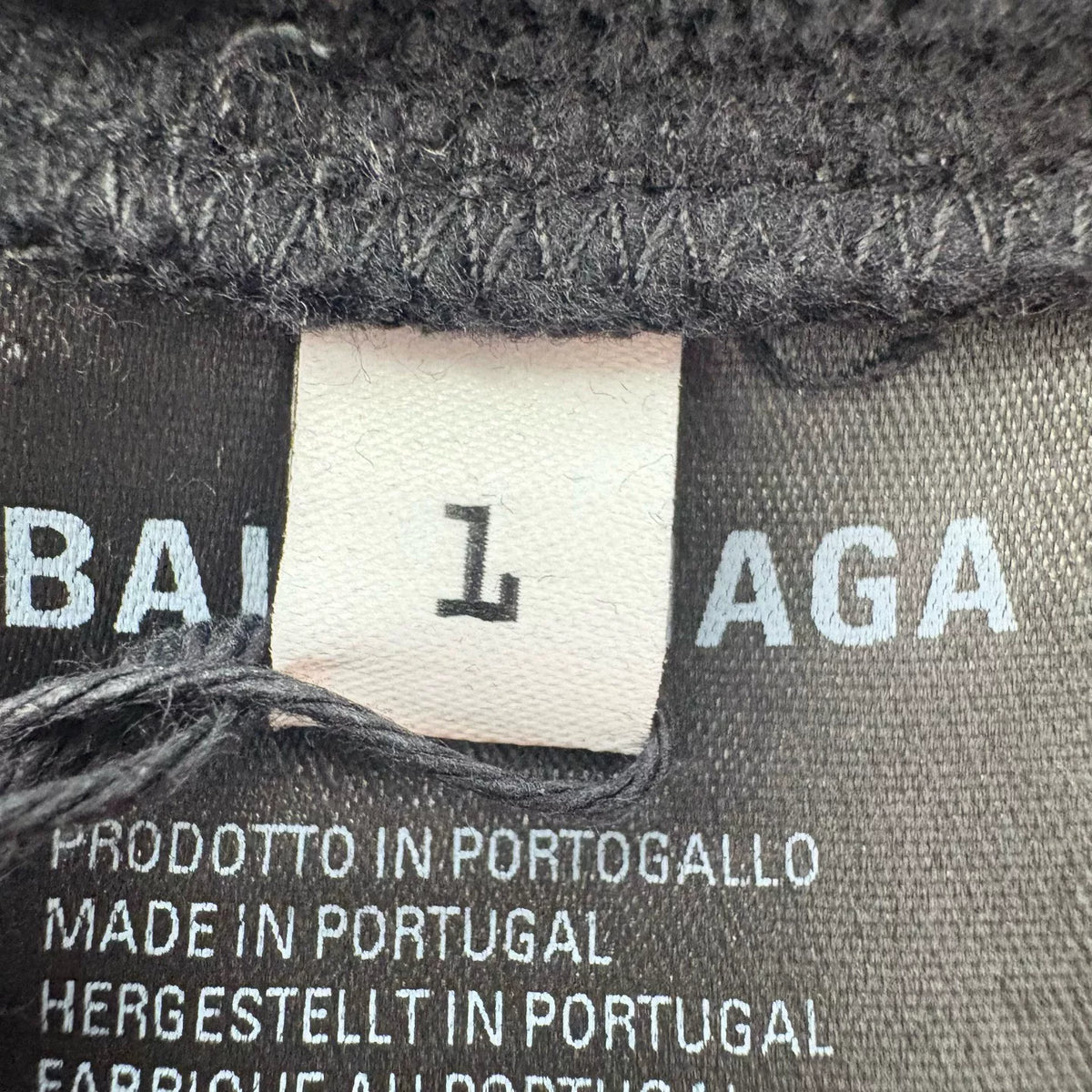 Balenciaga Black Aya Nakamura Star Poster Washed Hooded Sweater