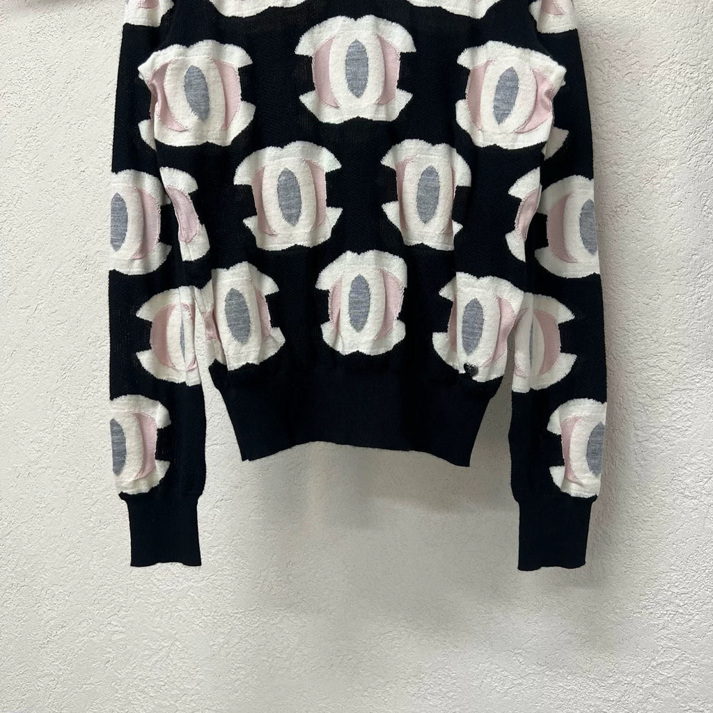 Chanel Double C Logo Knit Sweater