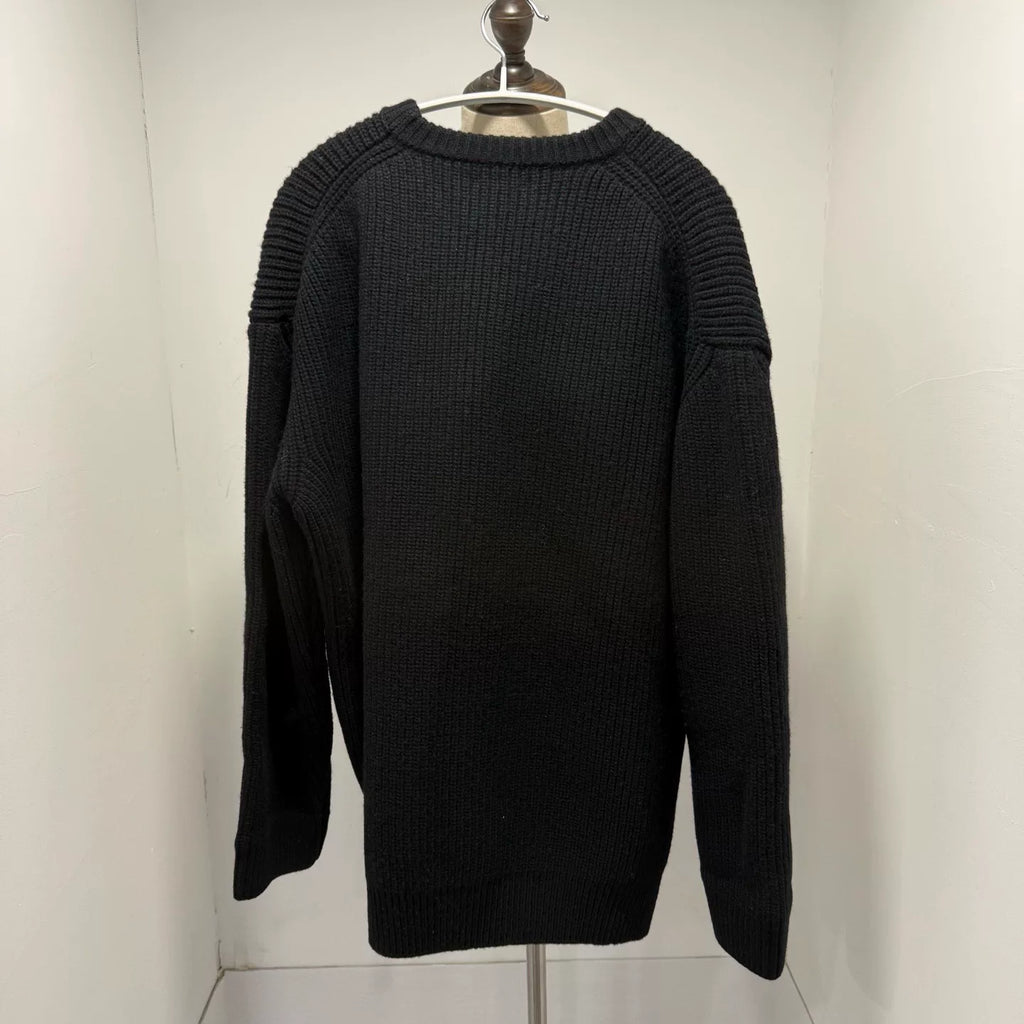 Celine Embroidered Logo Fuzzy Sweater Wool