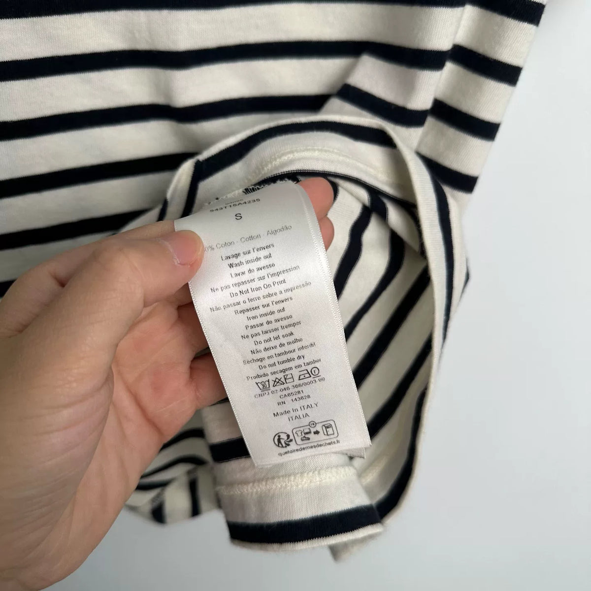 Dior Cotton Stripe Knit Top