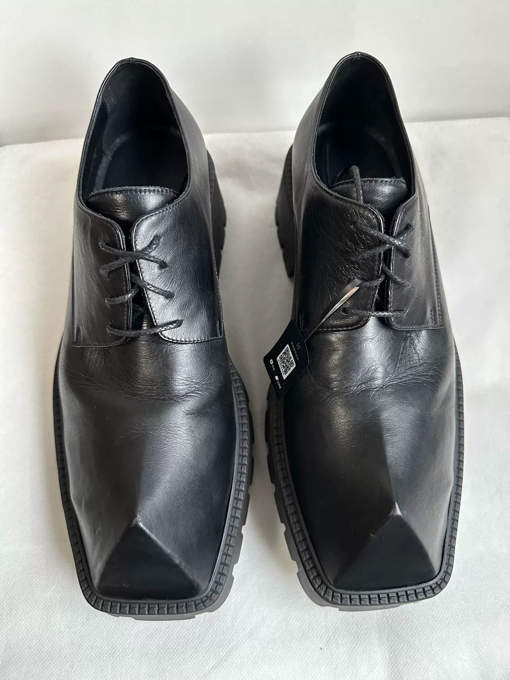 Balenciaga Black Platform Derby Shoes