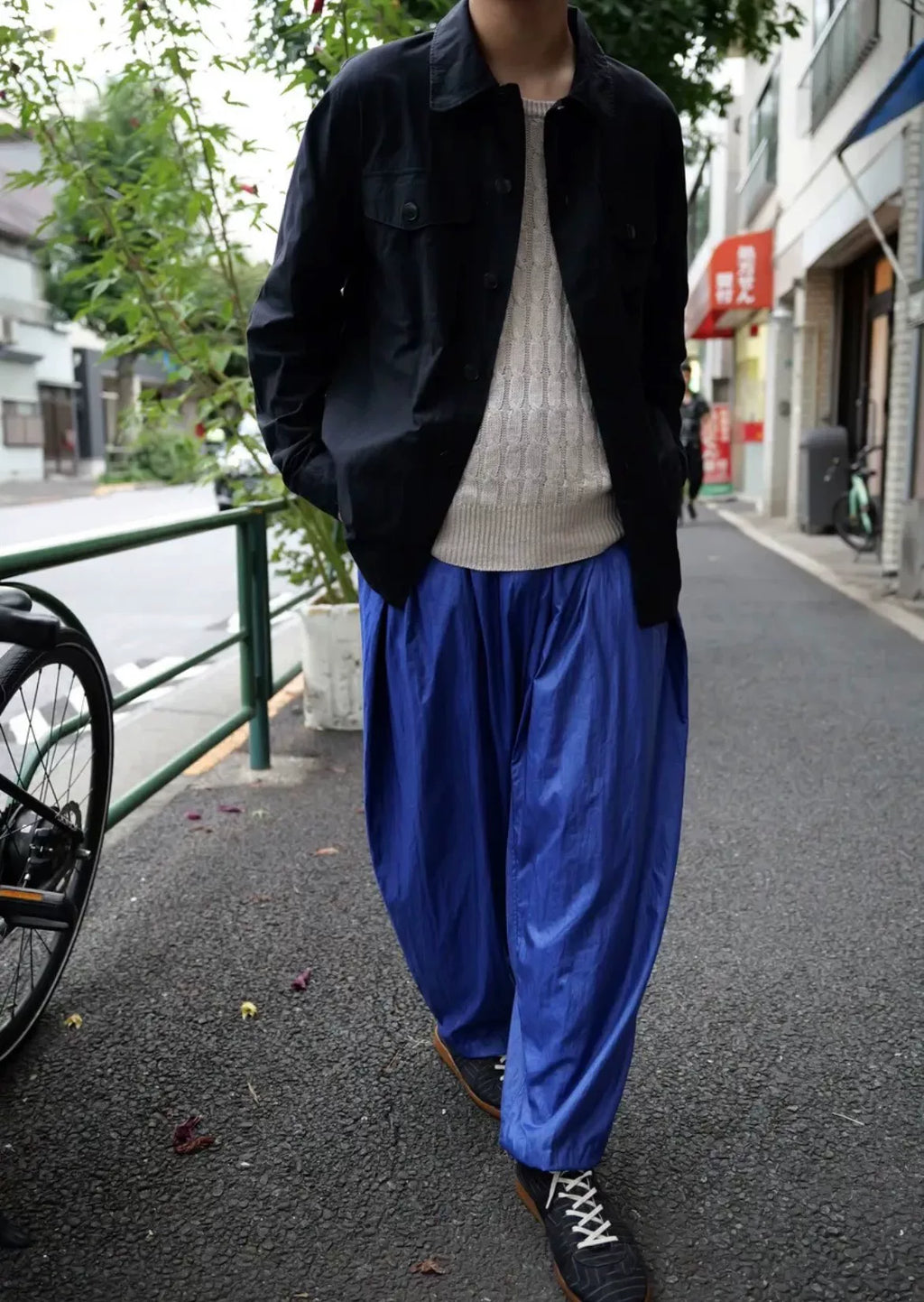 Issey Miyake 1980s Nylon Pleated Pants