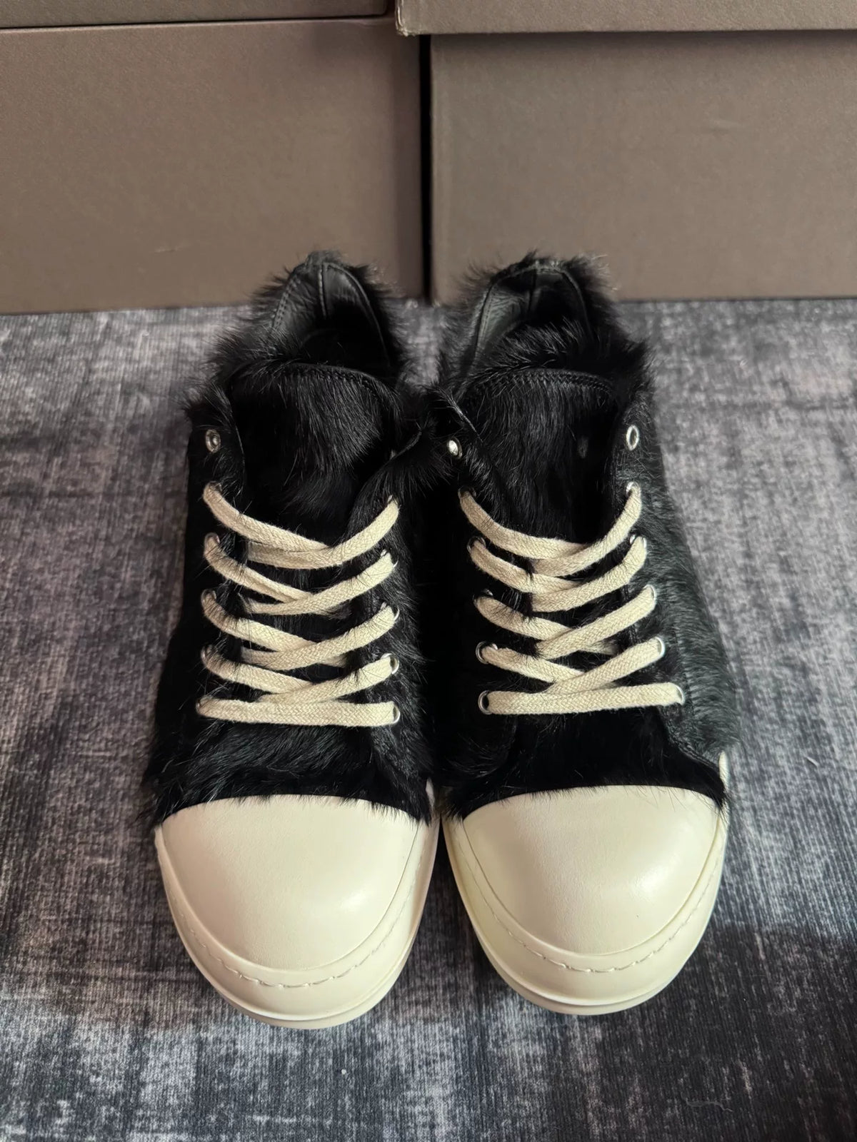 Rick Owens Pony High-Top Sneakers