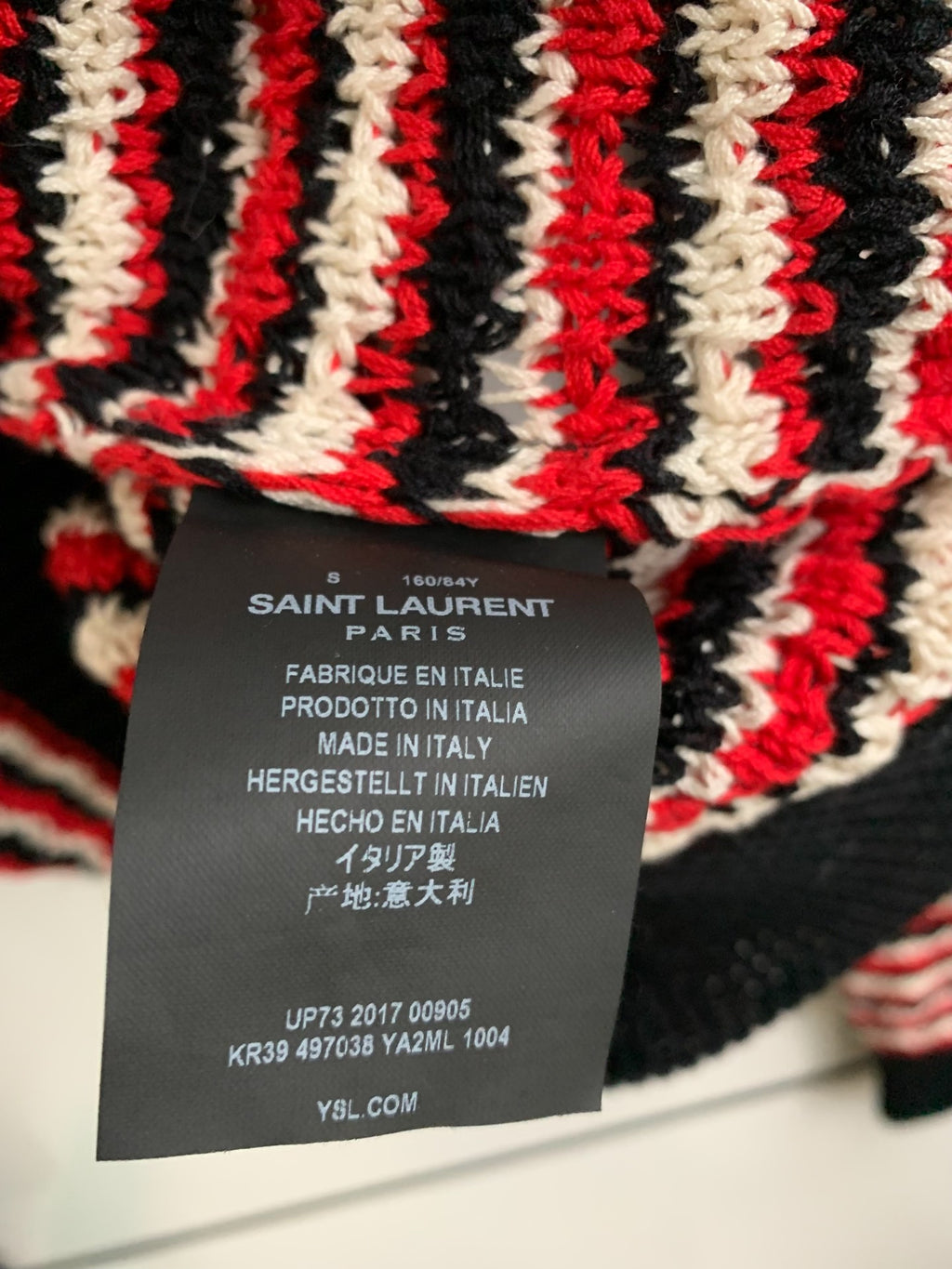Saint Laurent Striped Knit Sweater
